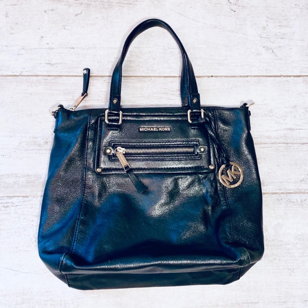 Michael Kors BLACK stud embellished shoulder bag